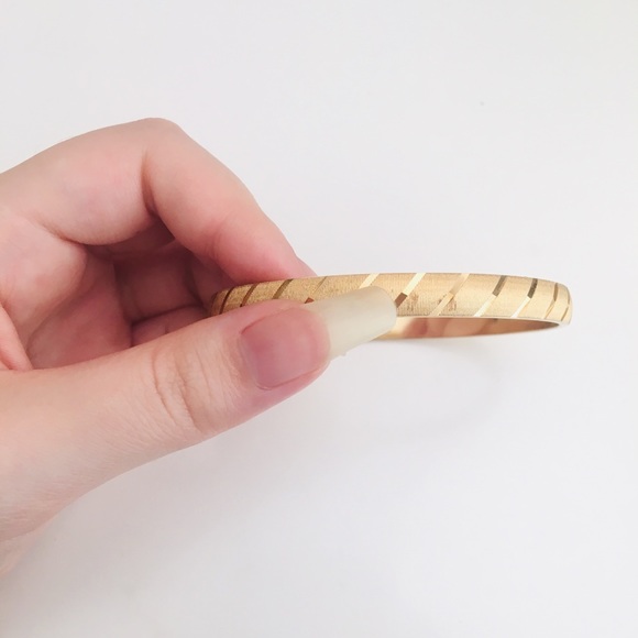 Monet Gold Bangle - Picture 4 of 4